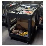 Heavy Duty Polyvinyl Rolling Carts, Qty 4