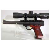 Browning Arms Buck Mark .22 LR Pistol SN# 515ZT34902, Sight Mark 4x32 Scope, Fiber Optic Sight