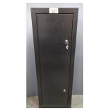 Gun Cabinet With Double Lock, With Key, 53" High x 19" Wide x 10" Deep