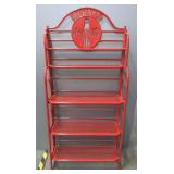 Coca-Cola Metal Rack, 5-Shelves, Foldable, 65" High x 30" Wide x 11.5" Deep
