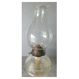 Vintage Oil Lamp, 14" Tall