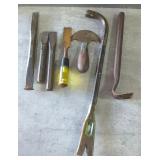 Crowbars, Chisels, And More, Total Qty 7