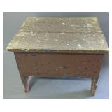 Vintage Wood Shoe Shine Box, 17" Length x 14" Wide x 13" Tall