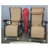 Coleman Lawn Chair With Carry Bag, And Bungee Folding Loungers, Qty 2