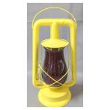 Shapleigh Hardware Lantern With Red Painted Glass, 14.5" Tall