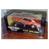 Diecast 1:18 Scale UT Models Porche 911 GT1, American Muscle Thunder 69 GTO Super Judge, And America