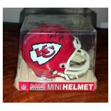Kansas City Chiefs Autographed Riddel Mini Helmets Qty 2, Includes Kevin Lockett #81 And Marcus Alle