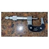 0-1" Micrometer In Wood Box, TI-83 Graphing Calculator And Trig Plus II Calculator In Magnetic Case