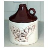 Ceramic Cookie Jug With Eagle Accent, 9.5"