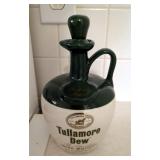 Ceramic Tullamore Dew Irish Whiskey Handled Jug With Stopper, 8.5", And Laphroaig Scotch Whisky Cont
