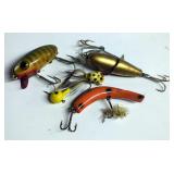 Vintage Fishing Lures, Qty 5