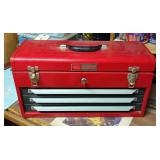 Sears Craftsman Locking 3 Drawer Tool Box, 20" x 9" x 11"