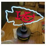 Kansas City Chiefs Arrowhead Neon Light, And Beer Mug Neon Light, Both Power On