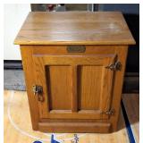 White Clad Wood Night Stand With Lower Storage, 22" x 17" x 25"