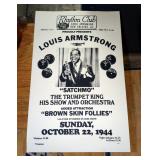 Rhythm Club Louis Armstrong " Satchmo" Poster From 1944, 14" x 22"