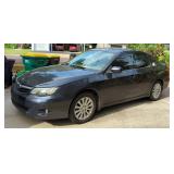 2010 Subaru Impreza 4 Door Sedan Passenger Car, 5 Speed Manual Transmission, With Sunroof, Power Doo