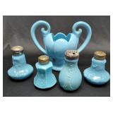 Hanes & Co Artistic Pianos Advertisement, Lefton Porcelain Girl, 6", Cow Salt And Pepper Shaker, Vin