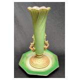 Pedestaled Compote, 10.5" x 10" Dia., MZ Hand Painted Acorn Bowls, Qty 7, Royal Worcester Vase, 7", 