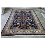 Persian Wool Area Rug With Fringe, 14