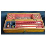 Authentic Models Windsor Prose Pen & Ink Calligraphy Set In Wood Carry Case