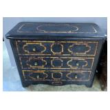 Decorative Wood Three Drawer Dresser, 34" x 44" x 21"