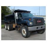 2000 GMC C8500 Dump Truck, 7.2L V6 Caterpillar 3126 Diesel Engine, 146,998 Miles, VIN 1GDT7H4CXYJ506