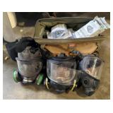 Cartridge Masks, Qty 3, With Replacement Series C S Z Cartridges, Qty 7, And Ammonia / Methylamine C