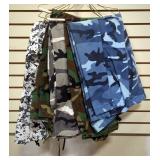 Camo Pants Size 35 to 39x30, Qty 7