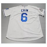 Lorenzo Cain #6 Kansas City Royals Autographed Baseball Jersey, Size 48