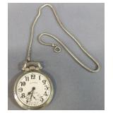 Illinois Watch Co Elinvar Bunn Special Pocket Watch Model 107, Sixty Hour 161A, 21 Jewel, With Keyst