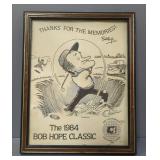 The 1984 Bob Hope Classic XXV Anniversary Framed Wall Art, 15.5" x 12.7"