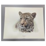 Charles Frace (American, 1926-2005) African Leopard Print, Signed, 20" x 16"