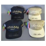 Tom Watson Autographed Adams Golf Embroidered Ball Caps, Qty 4