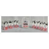 Glass Scottish Terrier Beverage Set Including Pitcher And Tumblers, Qty 6