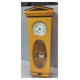 D & A Westminster Quartz Chime Pendulum Wall Clock, 8.5" x 4.5" x 30"
