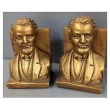 Ceramic Abraham Lincoln Book Ends, 7" Tall