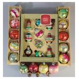 Vintage Shinybrite Christmas Tree Ornaments, Various Sizes And Styles, Approx Qty 27