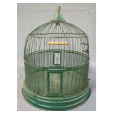 Vintage Dome Birdcage With Perch Swing 11" Diameter x 13" Tall
