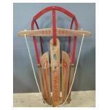 Vintage Champion Metal And Wood Sled, 42"x23"x6"