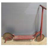 Antique Metal Scooter With Kick Stand
