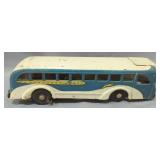 1940s Buddy L Pressed Steel Greyhound Bus No. 755, Battery Powered, Untested