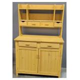 Leisure Season Wood Gardening Potting Bench With Storage Drawers And Cabinet