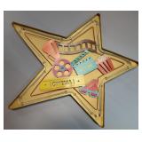 Movie Theater Themed Metal Wall Decor With Light, Approx 30" x 29", Powers On
