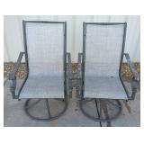 Outdoor Patio Chairs, Rockable, 39" High, Qty 2