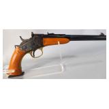 A. Uberti / Navy Arms Rolling Block .22 LR Single Shot Pistol SN# 04861, In Wood Case With Key