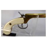 Snake Eyes 2-Shot Black Powder Derringer SN# 0741, With 3 Ramrods