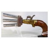 CMC (Colt Mfg Co) Duck Foot Black Powder Tri-Barrel Pistol SN# 73549A, Possibly .36 Cal