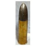 Dummy Large Cal With Brass Casing And Wood Bullet, 14.25" High