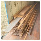 Assortment Of Unused Wood Planks And Lumber, Many Cedar