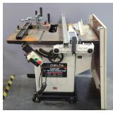 Delta Unisaw 10" Tilting Arbor Saw, On Mobile Stand, With Table Extension And Fence Guide